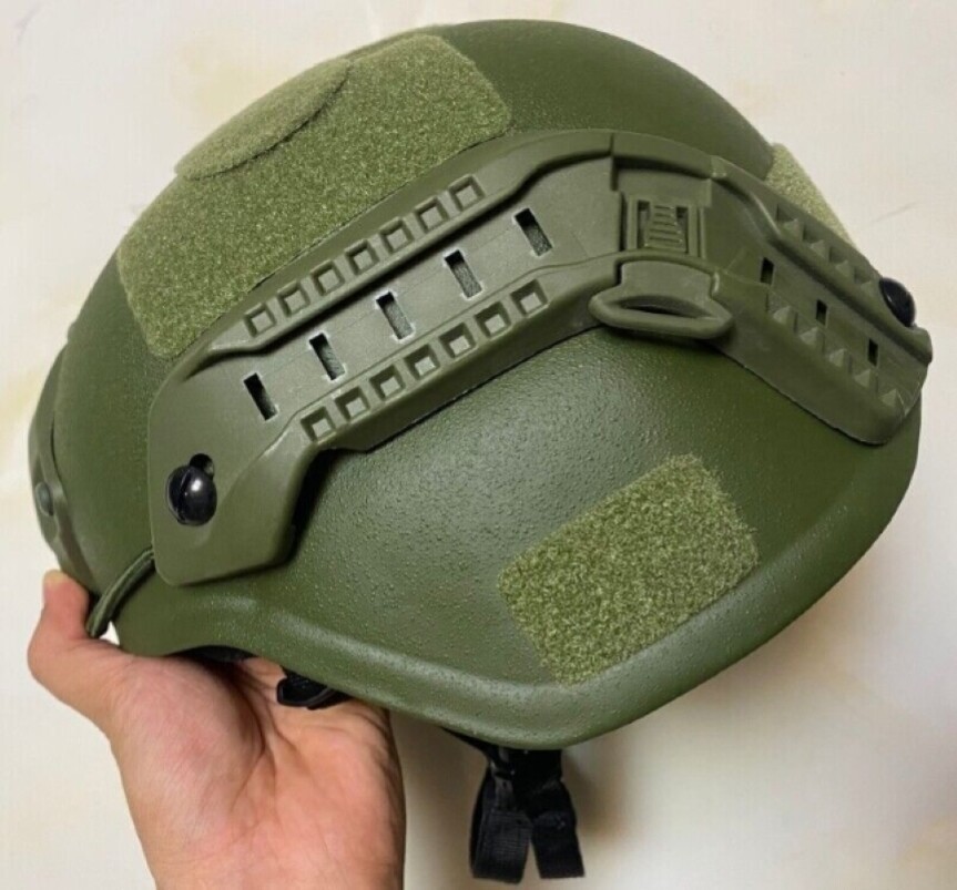 Uhmw-Pe Ballistic IIIA Bullet Proof Helmet Size L Green Mich High Quality