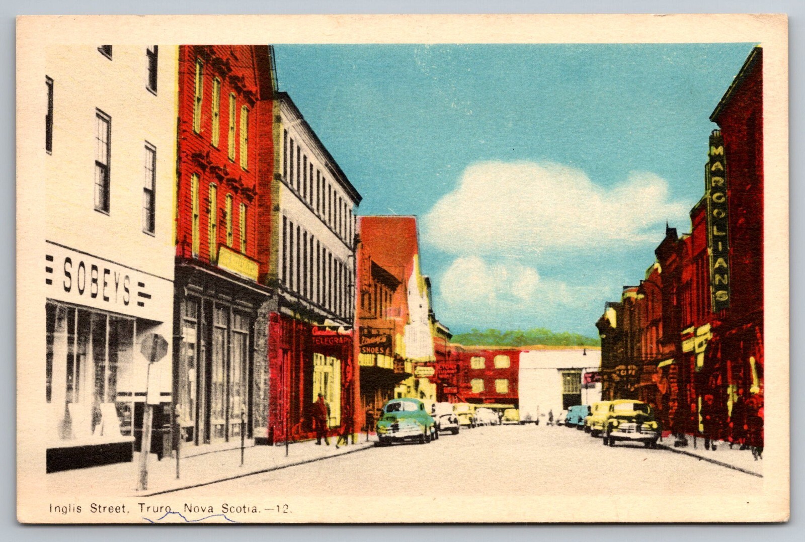 Inglis Street. Truro, Nova Scotia, Canada Postcard