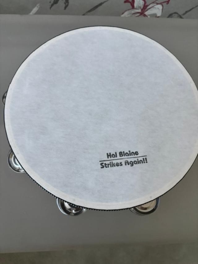 RARE HAL BLAINE personally stamped tambourine by him 10 RARE HAL BLAINE personally stamped tambourine by him 10