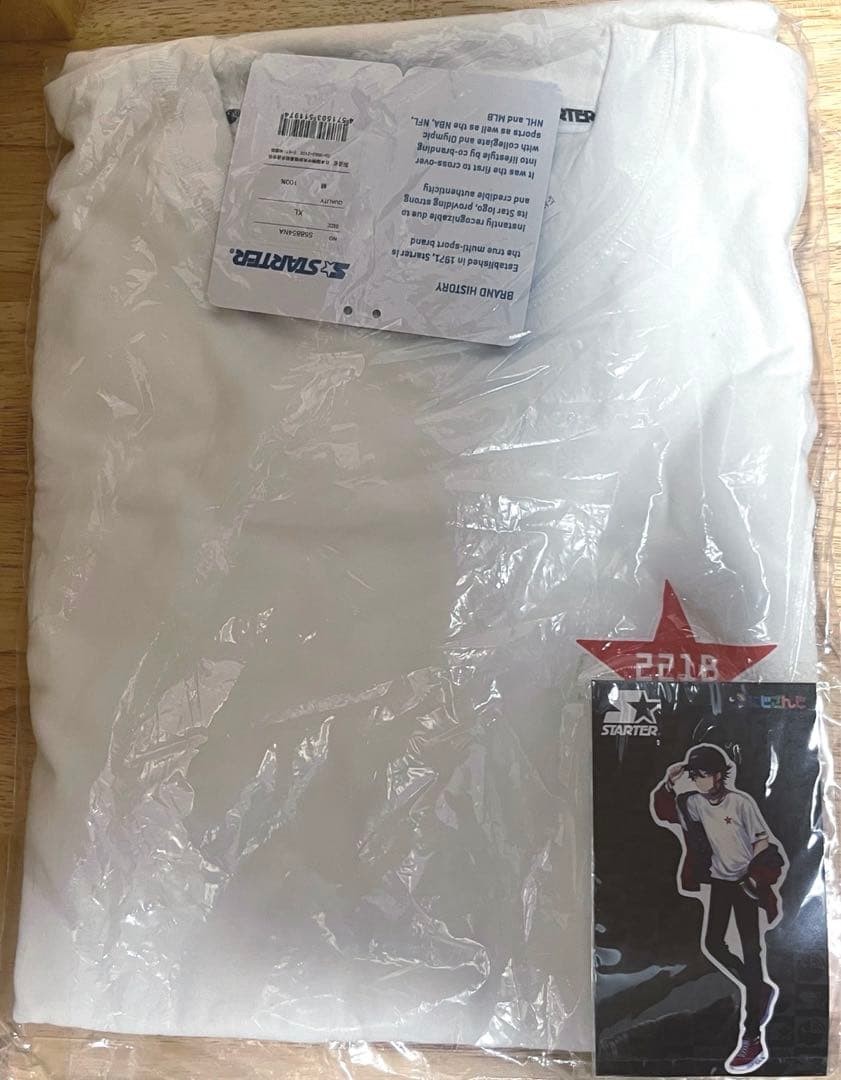 XL size NIJISANJI x STARTER Collaboration T-shirt_Akina Saegusa