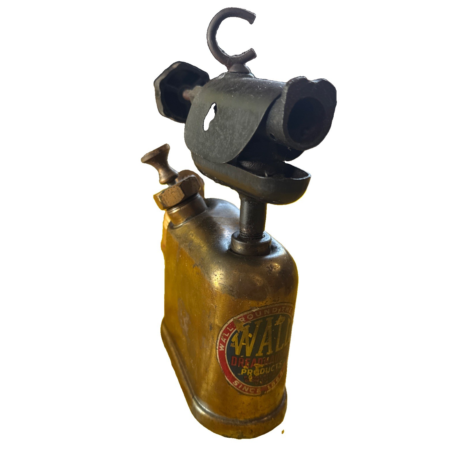 Vintage Antique Steel Blow Torch Wall Pisto Grip Vintage Antique Steel Blow Torch Wall Pisto Grip