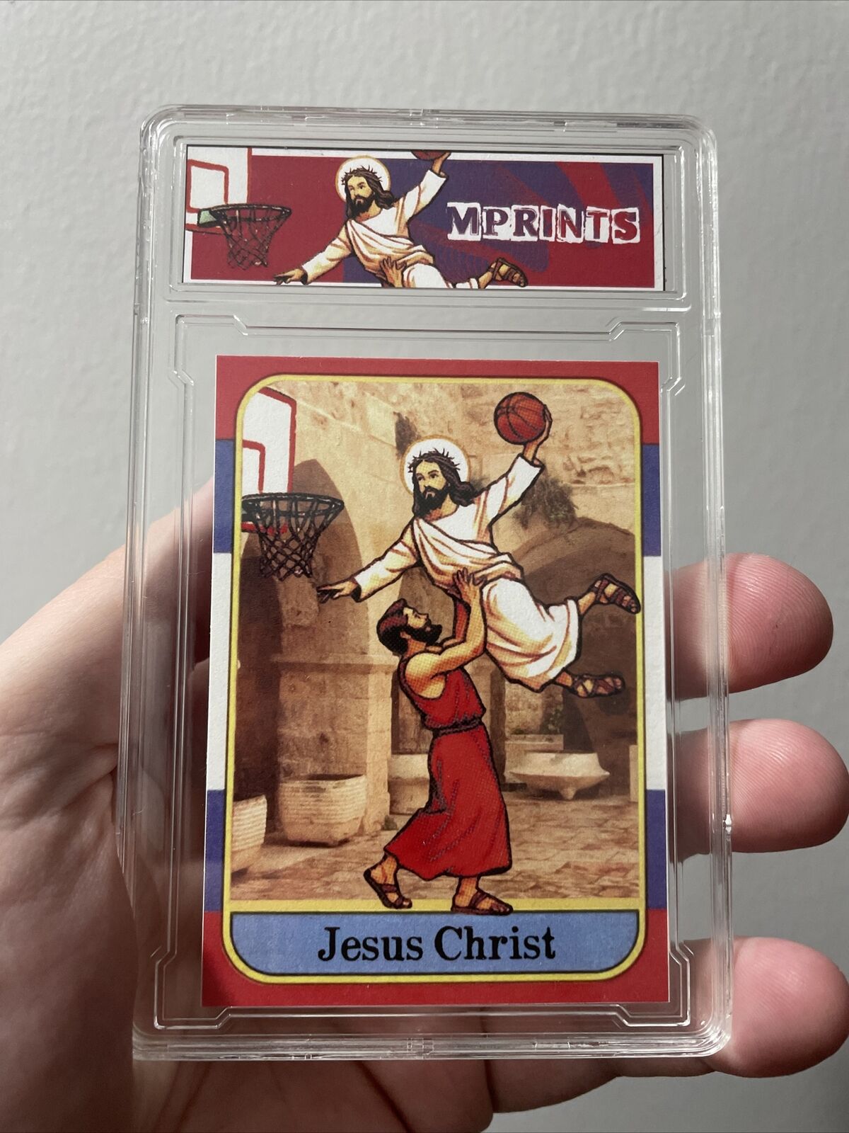 Non Holo Slab ‘86 Jesus Christ Rookie Card Custom Art Card Limited By MPRINTS