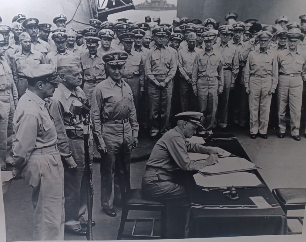 ORG WWII Fleet Admiral Chester W Nimitz Japanese Surrender Photo 11\ ORG WWII Fleet Admiral Chester W Nimitz Japanese Surrender Photo 11\