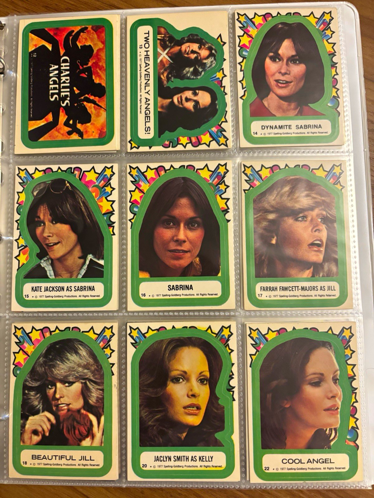 Vintage 1977 Charlie's Angels Trading Card Lot with stickers. Incomplete Vintage 1977 Charlie's Angels Trading Card Lot with stickers. Incomplete