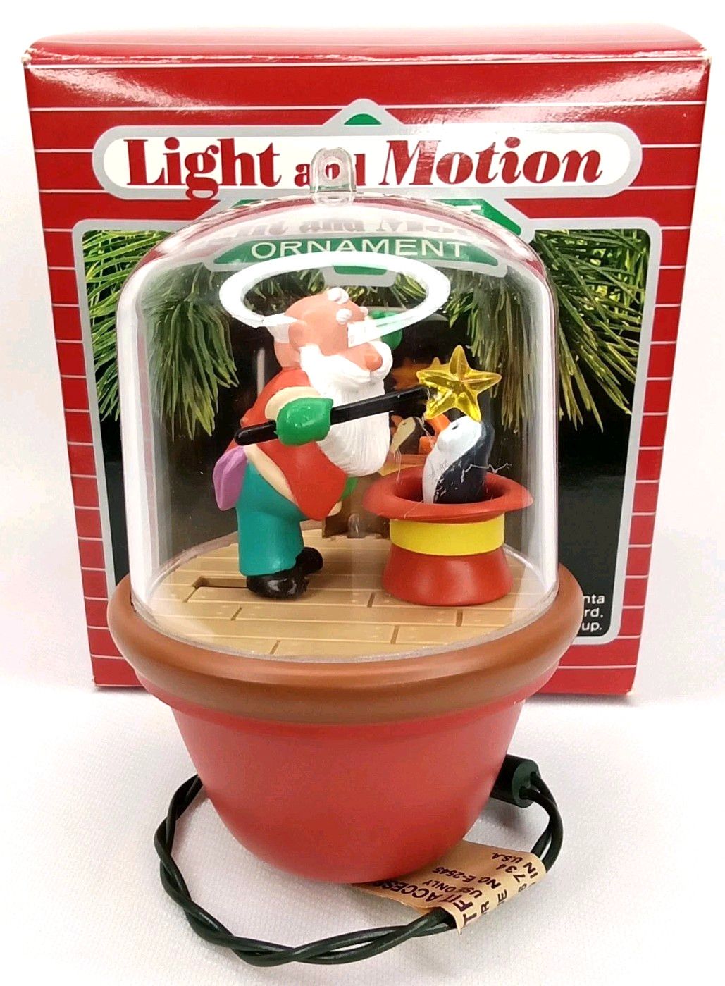 Vintage 1988 On With The Show Hallmark Christmas Ornament With Original Box