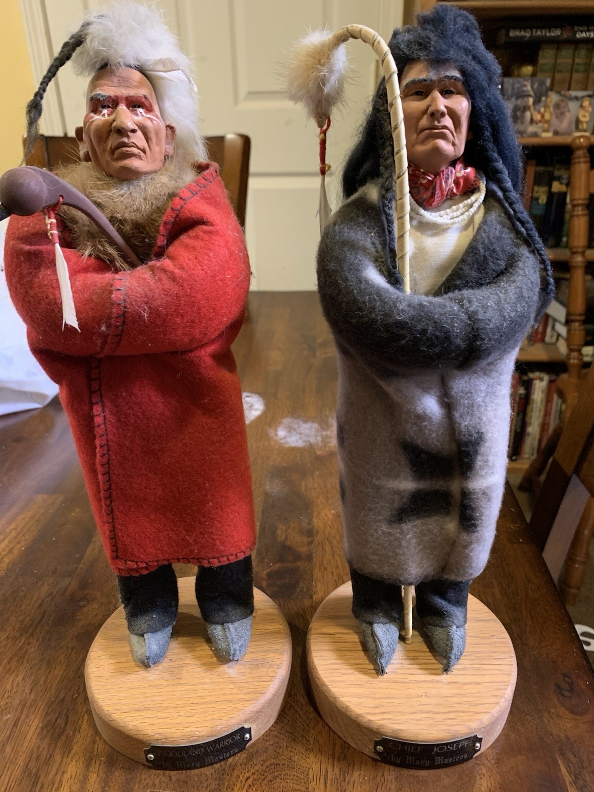 Native American Indian Sculptures SIGNED Hand-made Mary Masters Native American Indian Sculptures SIGNED Hand-made Mary Masters