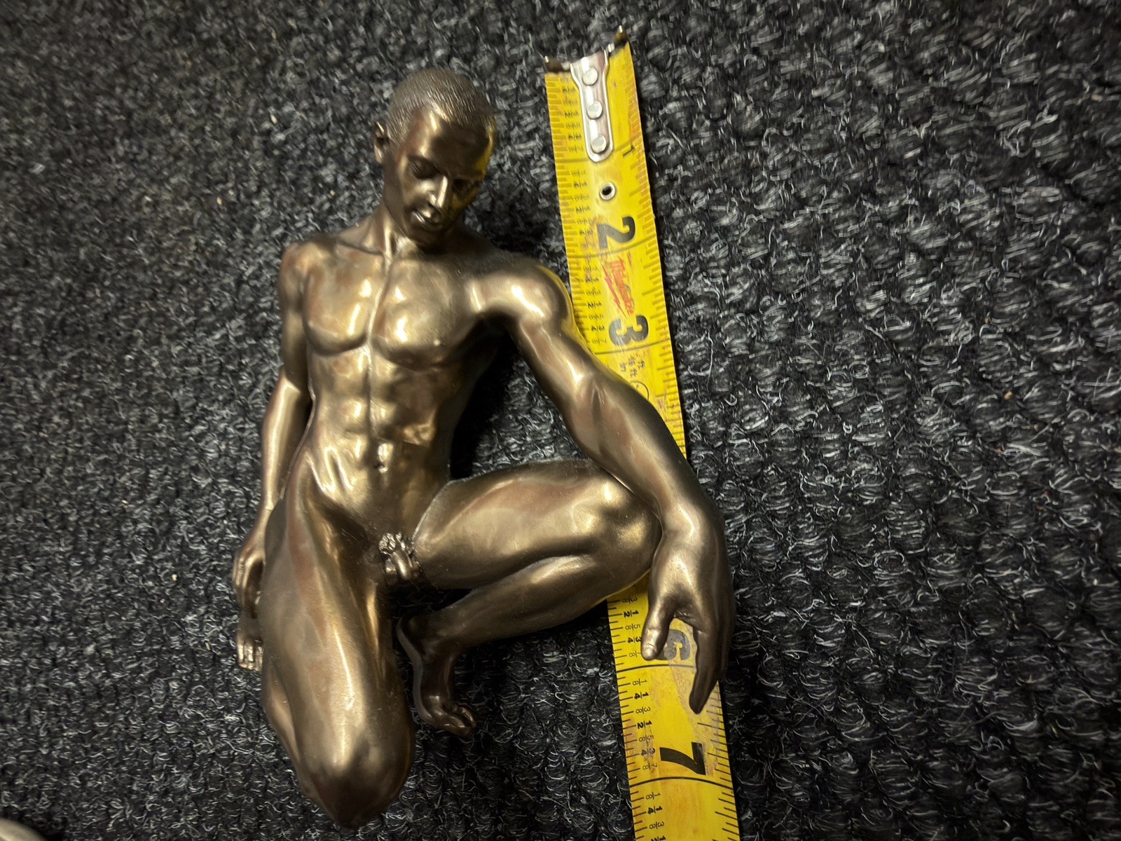 Veronese Design 2010 Resin Bronze Finish Nude Man Exotic Artistic Body Sculpture Veronese Design 2010 Resin Bronze Finish Nude Man Exotic Artistic Body Sculpture