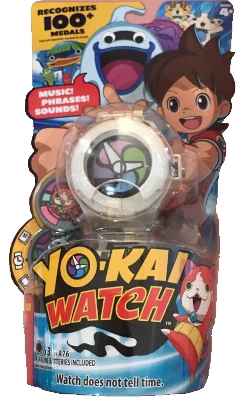 Yokai Yo-kai Watch Hasbro Series 1 White  with 8 Medals-Brand New Ships N 24h