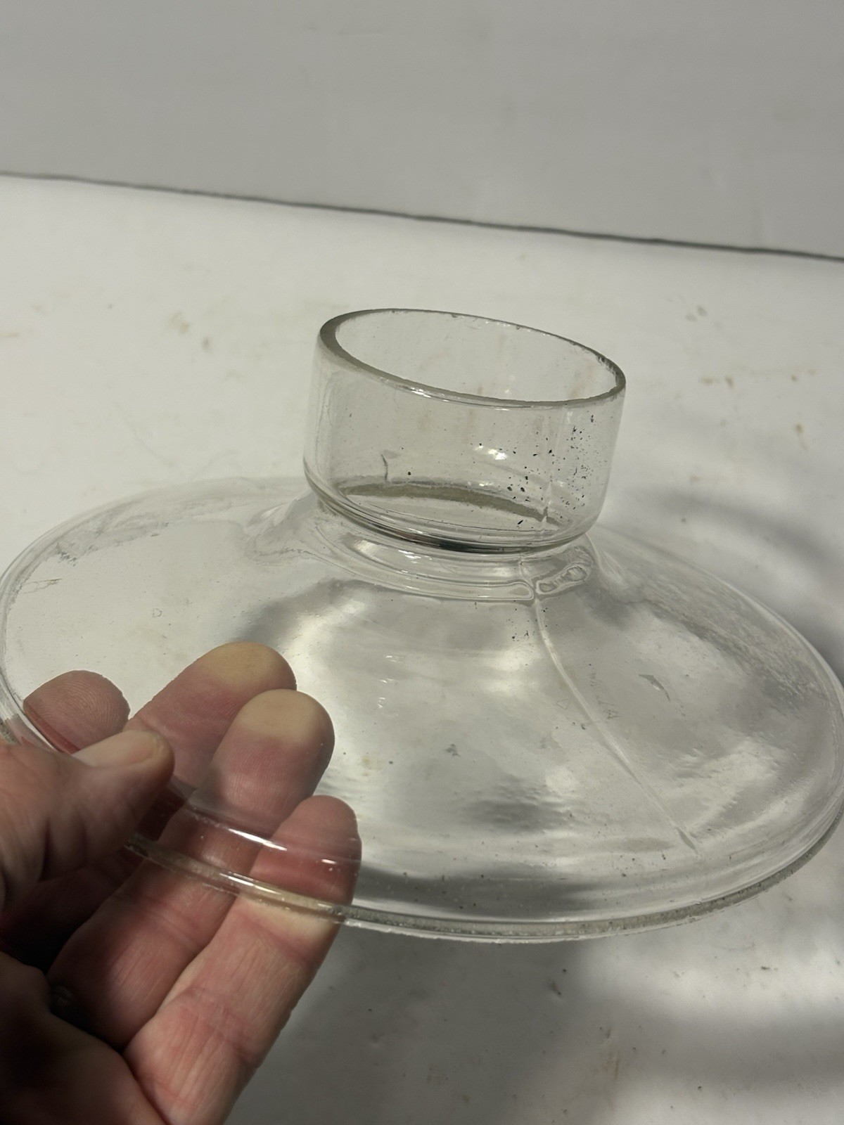Antique Victorian  Illuminator Kerosene Oil Lamp Chimney Shade