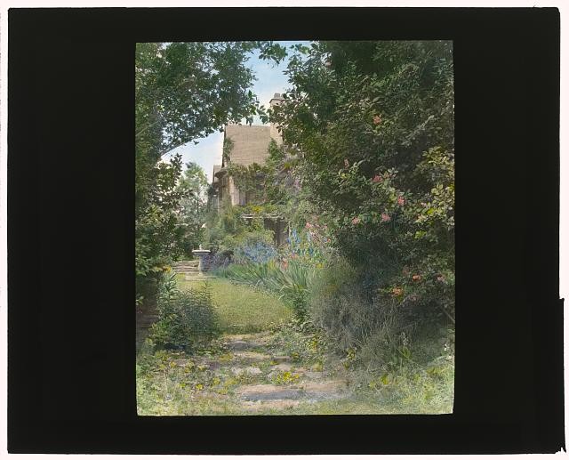 Bryn Mawr PA Willowbank Joseph Coleman Bright House 1919 Pathway Garden