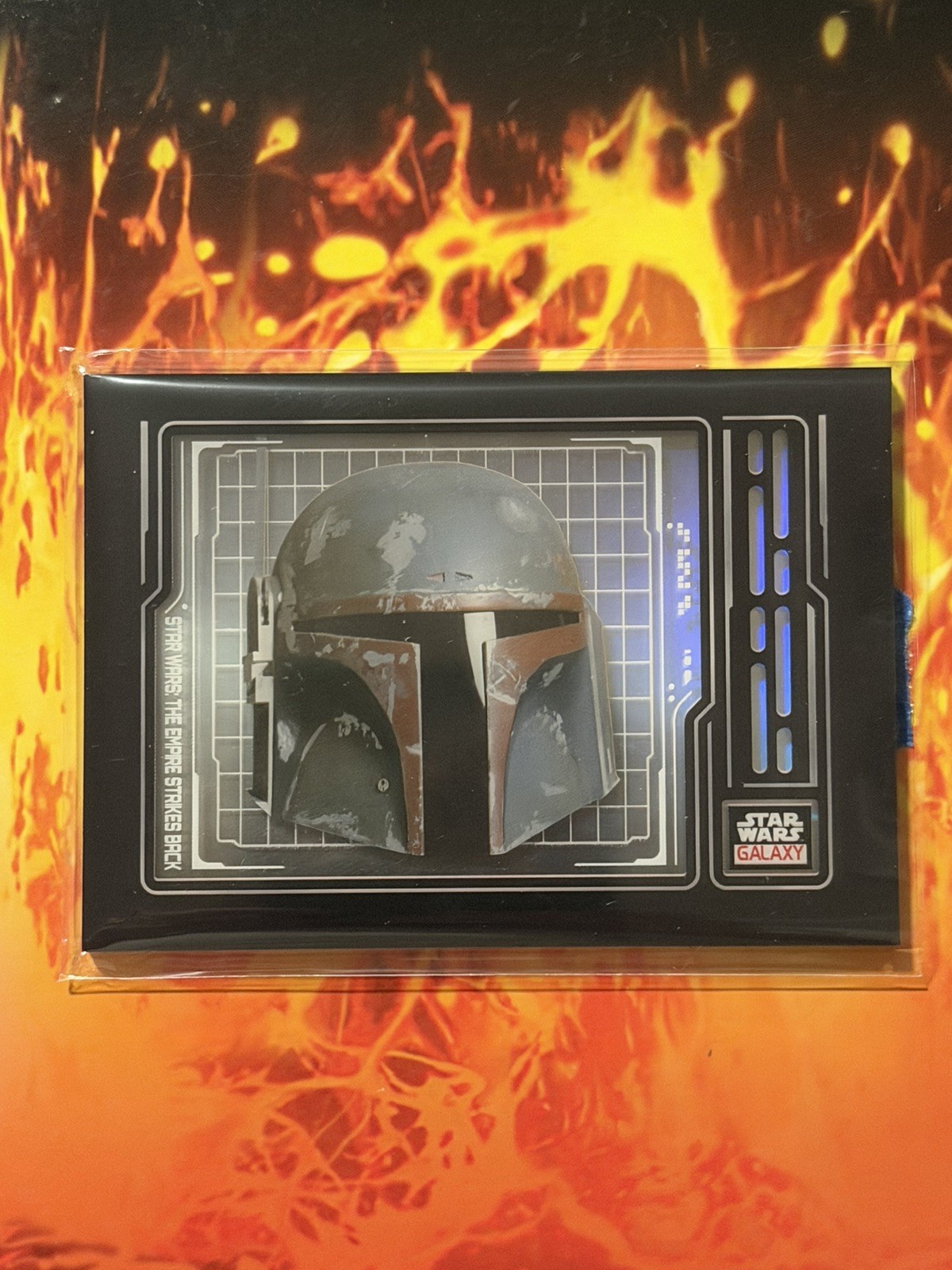 2024 Topps Star Wars Chrome Galaxy Boba Fett Helmet Shadowbox AS-6 2024 Topps Star Wars Chrome Galaxy Boba Fett Helmet Shadowbox AS-6