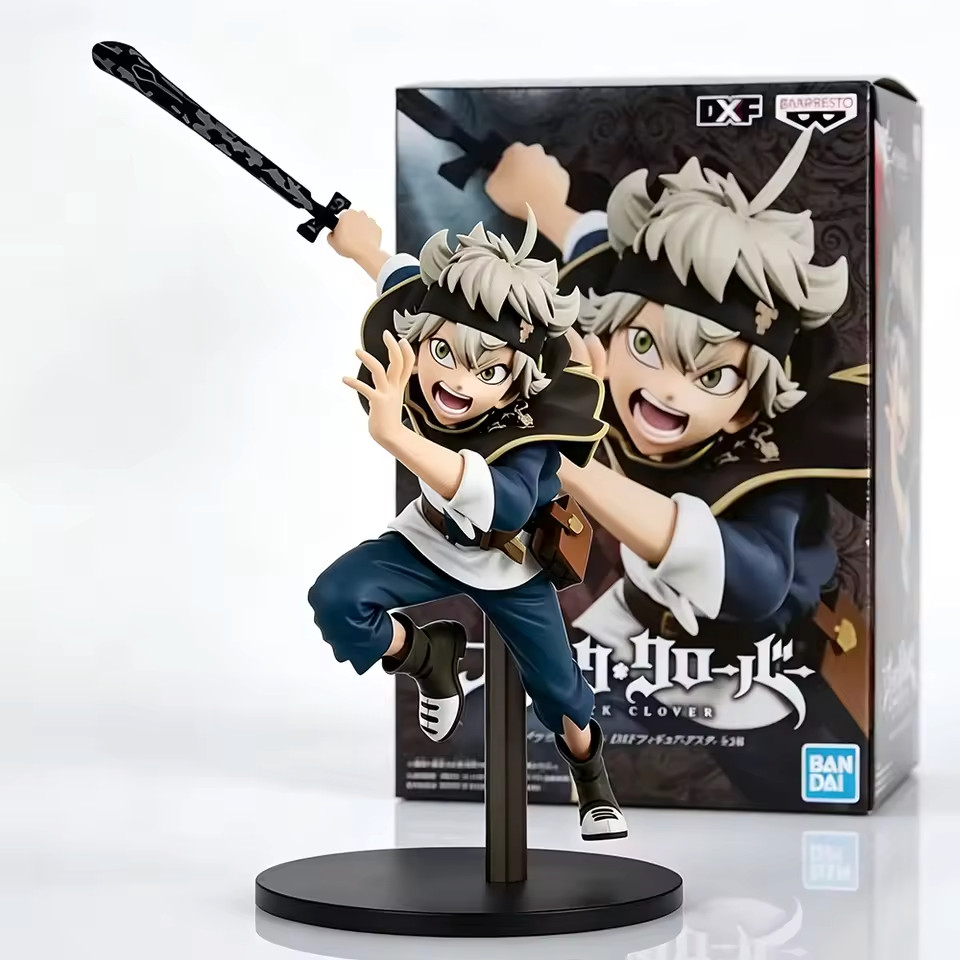 WITH BOX 16cm Asta Black Clover Figure Anime Action Figure Scale Figure