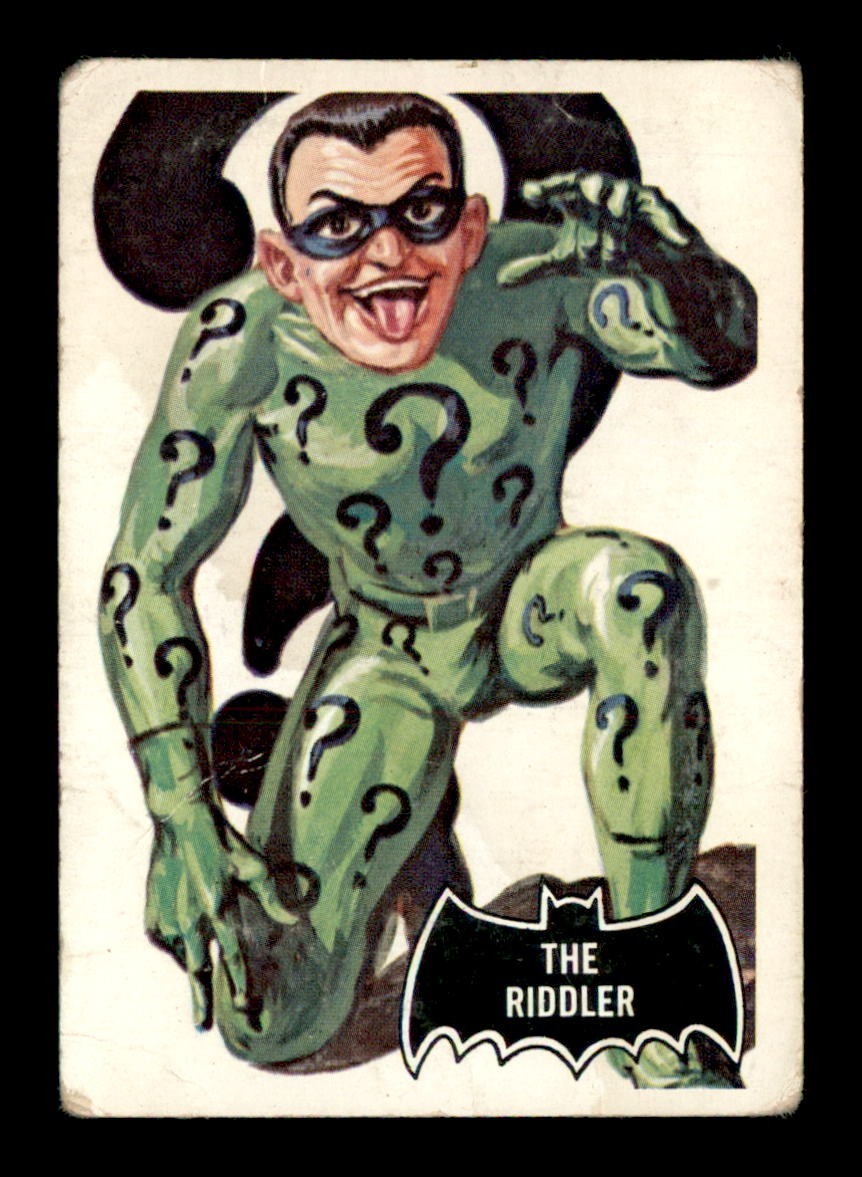 1966 Topps Batman #36 The Riddler Fair condition *003 1966 Topps Batman #36 The Riddler Fair condition *003