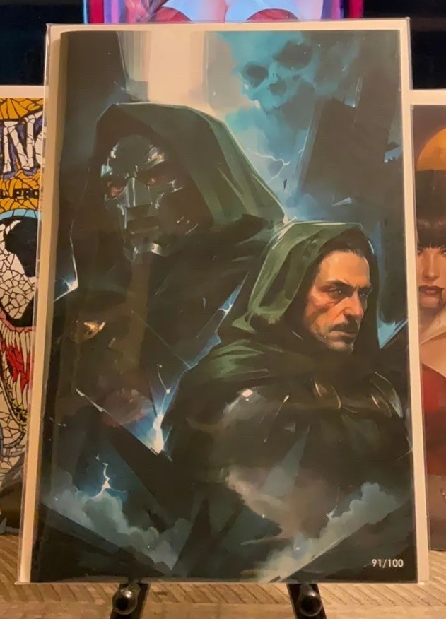 Fame Robert Downey Jr-Dr Doom- Viktor Miller Gausa Virgin 91/100 LTD To 100