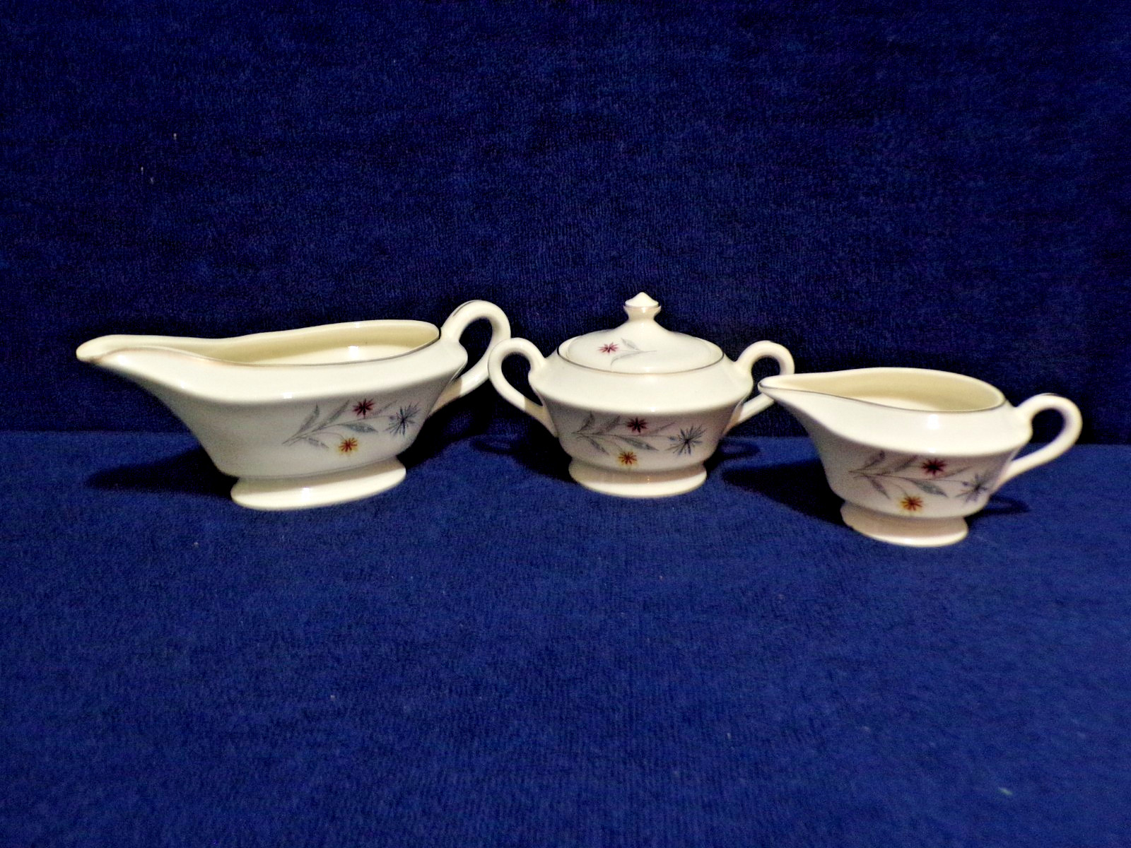 Vintage Glamour by American Limogies USA Starflower MCM 3 Piece Serving Set Vintage Glamour by American Limogies USA Starflower MCM 3 Piece Serving Set