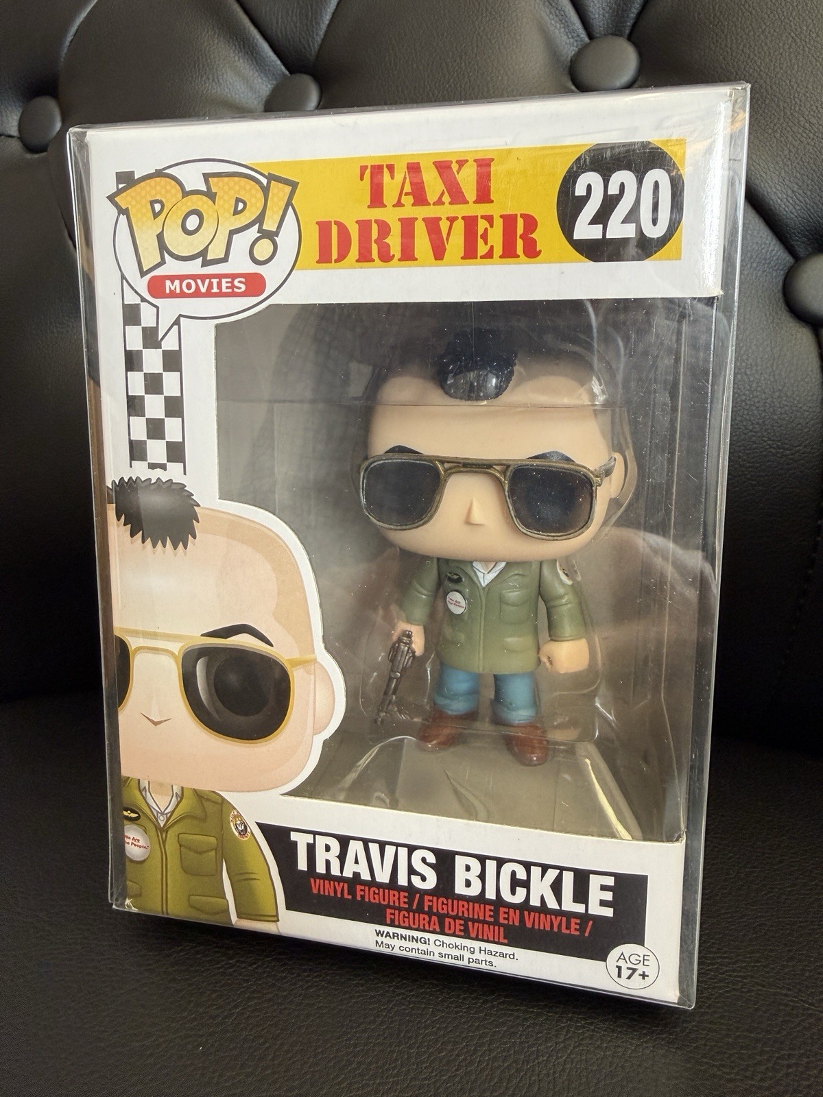 Funko Pop Travis Bickle #220 Taxi Driver wl Clear Protector Authentic Flocked Funko Pop Travis Bickle #220 Taxi Driver wl Clear Protector Authentic Flocked