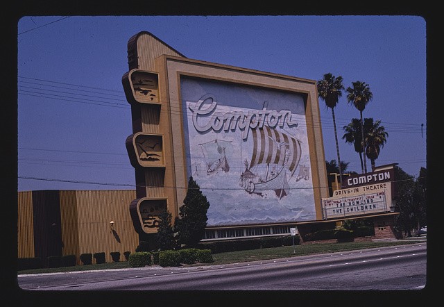 Photo:Compton Drive-In Theater Rosecrans Ave Compton California 1981