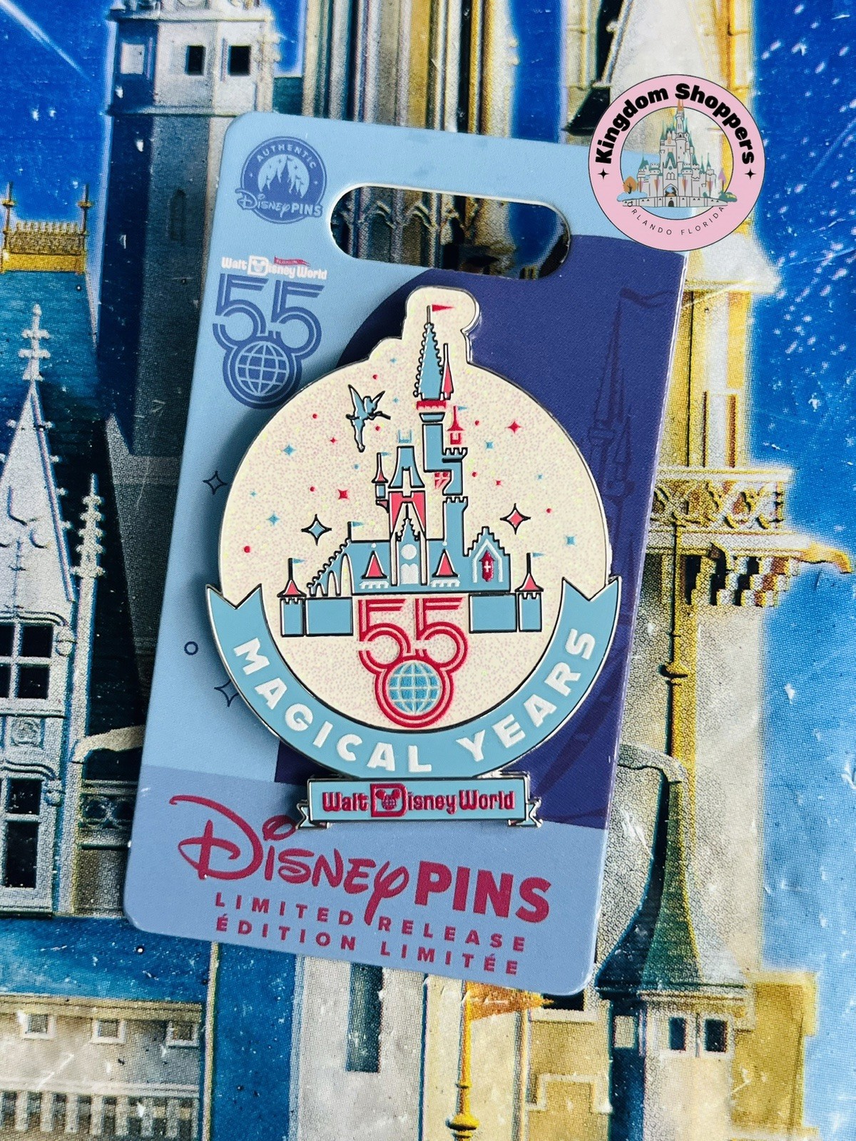 2026 Disney Parks Walt Disney World 55th Anniversary Castle Magical Years LR Pin 2026 Disney Parks Walt Disney World 55th Anniversary Castle Magical Years LR Pin