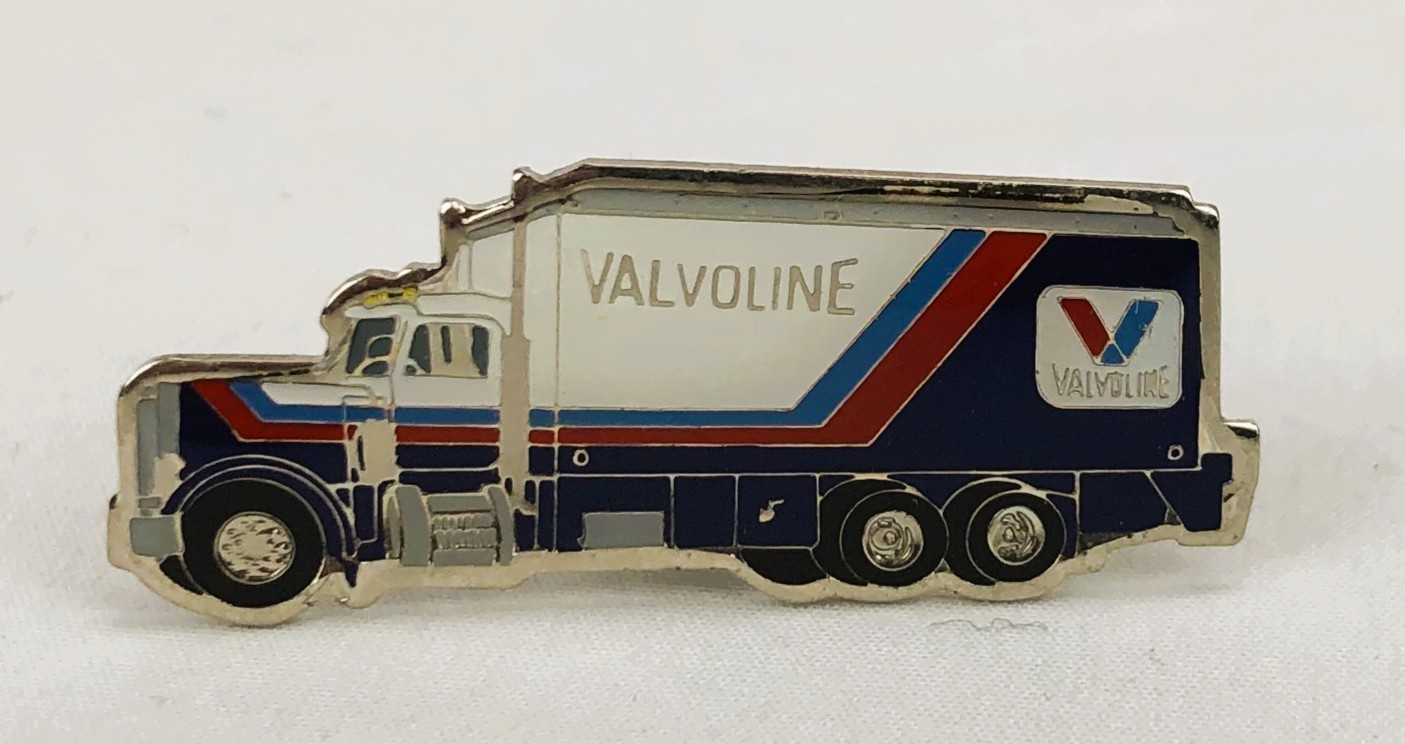 Vintage Valvoline Racing Semi Truck Hauler Lapel Pin NOS Enamel Gas Oil 80s 90s Vintage Valvoline Racing Semi Truck Hauler Lapel Pin NOS Enamel Gas Oil 80s 90s