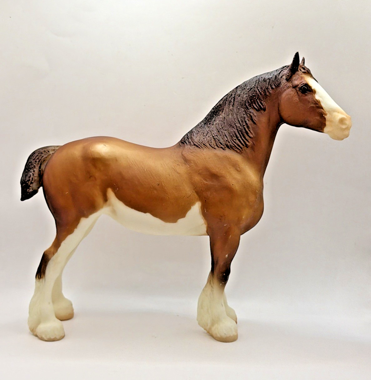 VTG 1997-98 Breyer Traditional Model Horse DEMPSEY #987 Sabino Clydesdale Mare VTG 1997-98 Breyer Traditional Model Horse DEMPSEY #987 Sabino Clydesdale Mare