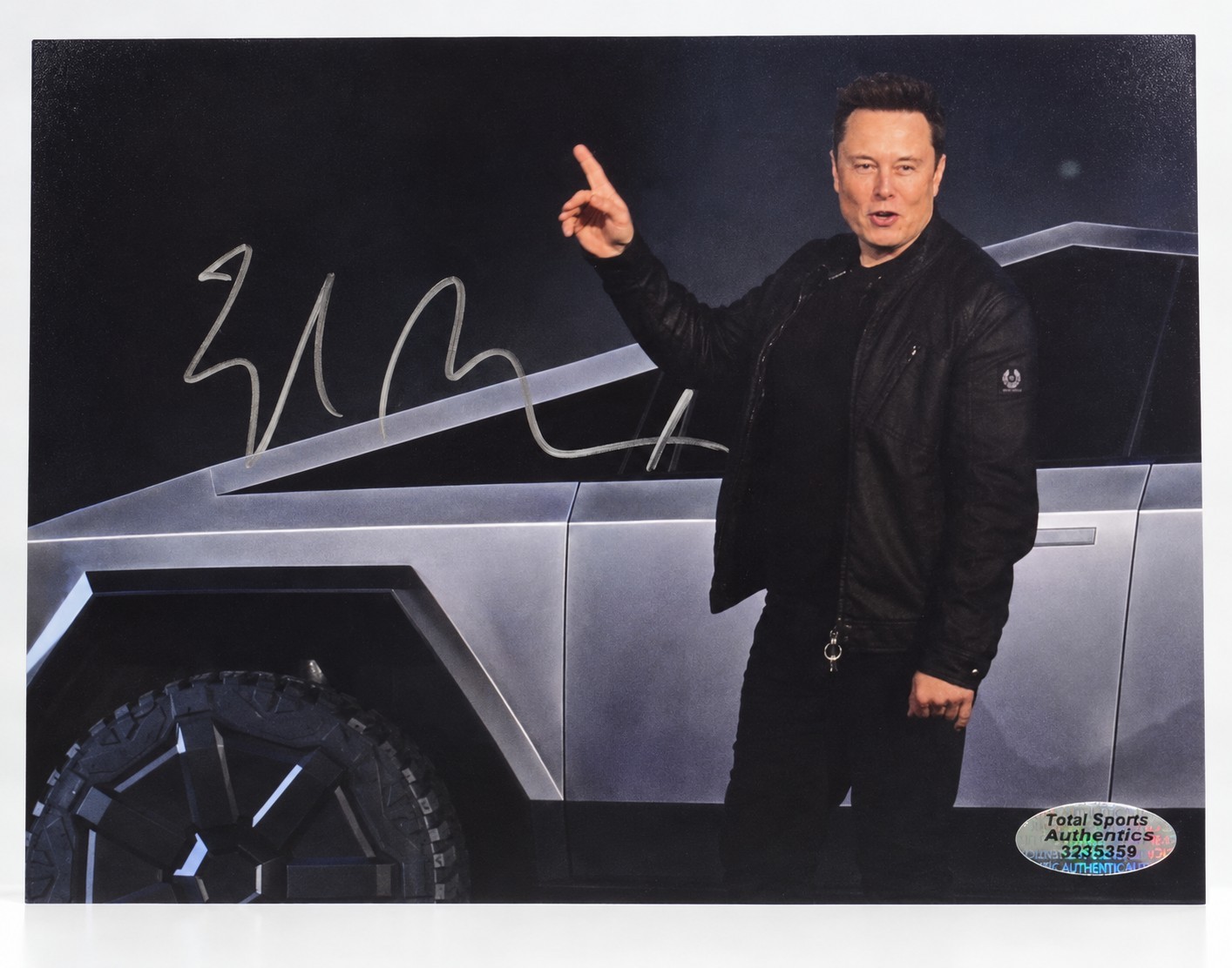 Elon Musk Founder Space-X Tesla Signed Autographed Cybertruck 8x10 Photo w/ COA