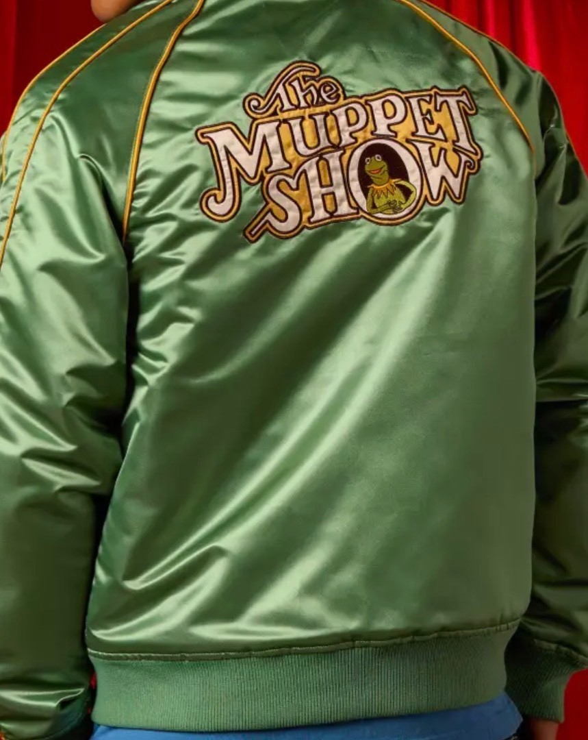 Disney D23 The Muppets Muppet Show 50th Anniversary Satin Jacket medium Disney D23 The Muppets Muppet Show 50th Anniversary Satin Jacket medium