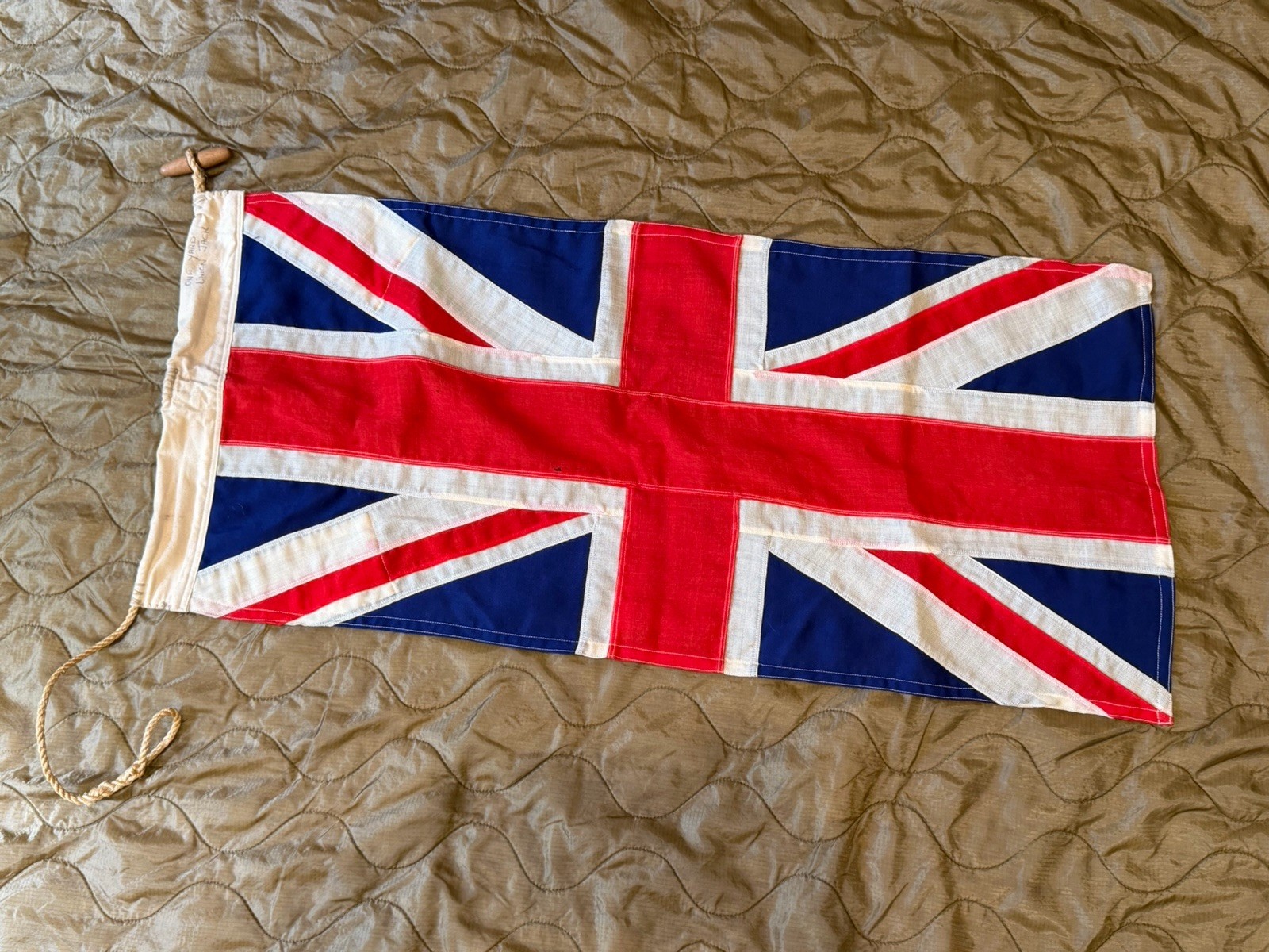 Vintage British UNION JACK Flag - WW2 / 1950s - Wool - Nautical Royal Navy Vintage British UNION JACK Flag - WW2 / 1950s - Wool - Nautical Royal Navy