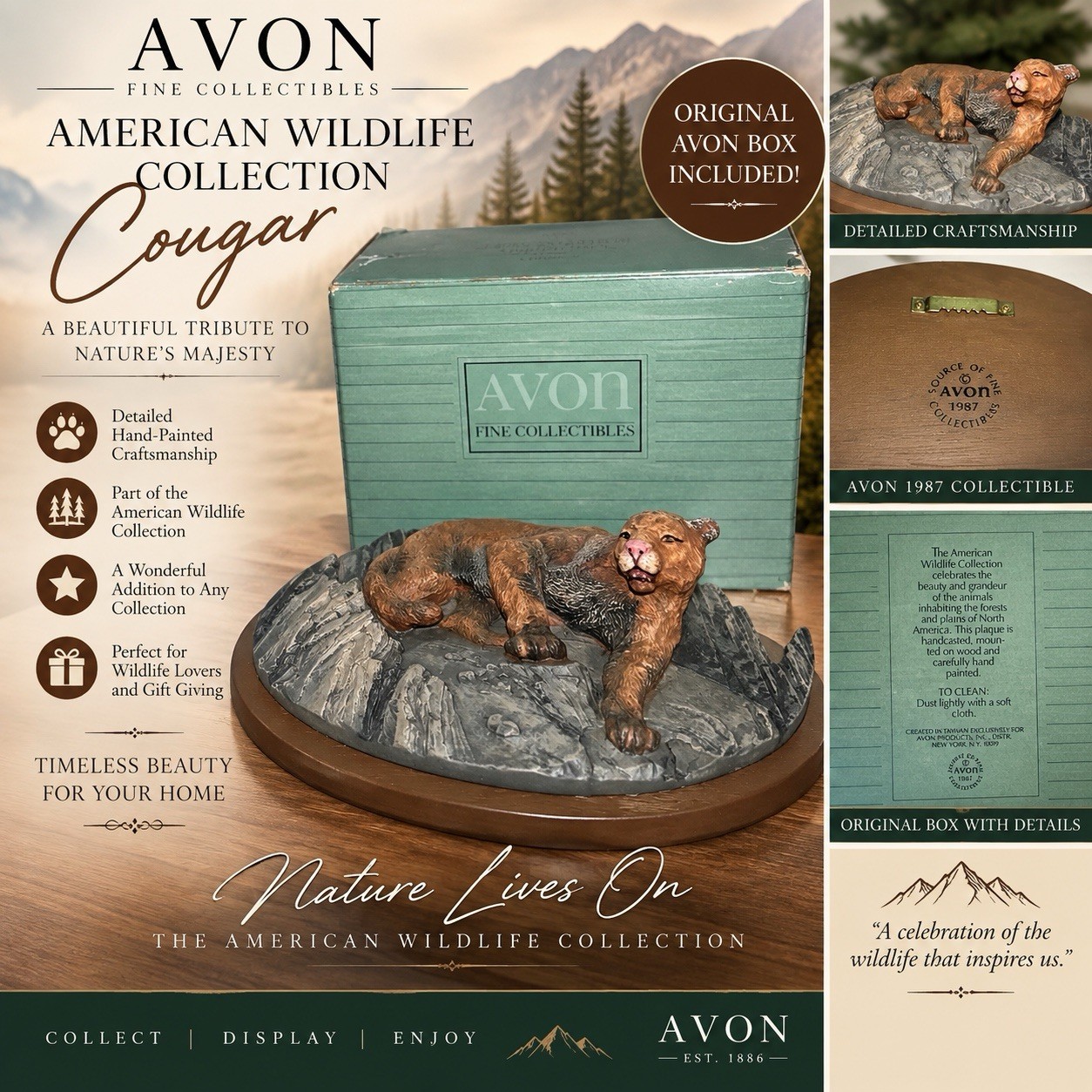 Vintage 1987 Avon American Wildlife Collection Vintage 1987 Avon American Wildlife Collection