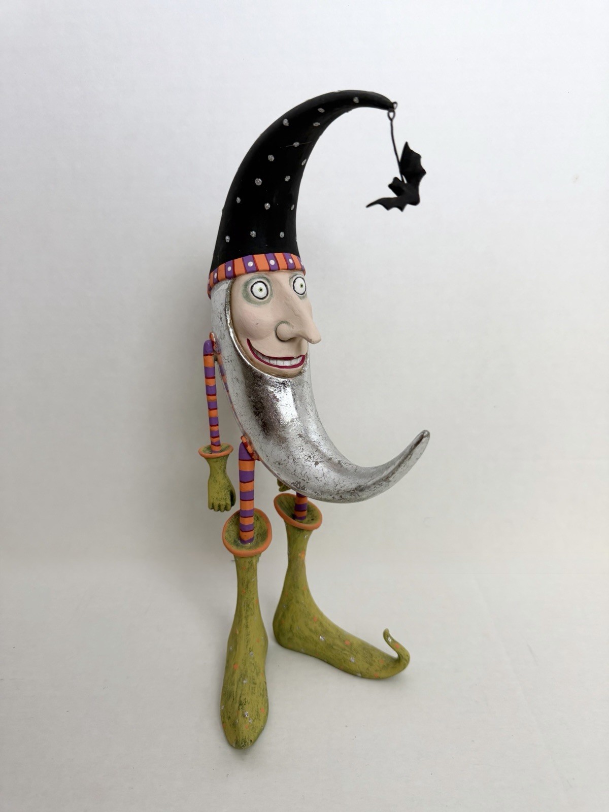 Patience Brewster Full Size Bat Moon Man Resin Hand Painted Figure Halloween