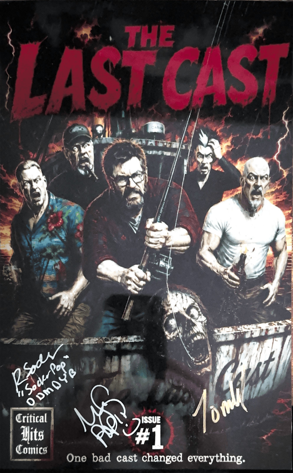 The Last Cast #1 - Metal Cover - Auto x3 w/COA [Critical Hits Comics 2026]