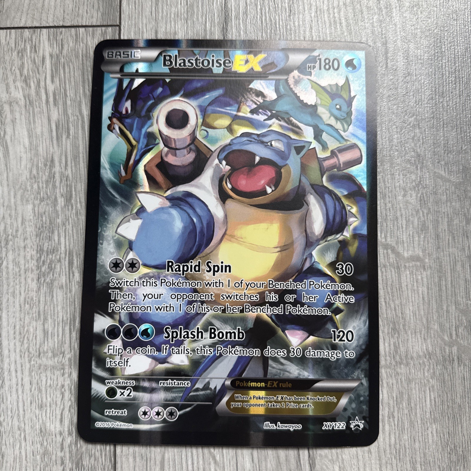 The Pokémon Company Pokémon TCG Blastoise EX XY122 Promo Holo English 2016 Jumbo The Pokémon Company Pokémon TCG Blastoise EX XY122 Promo Holo English 2016 Jumbo