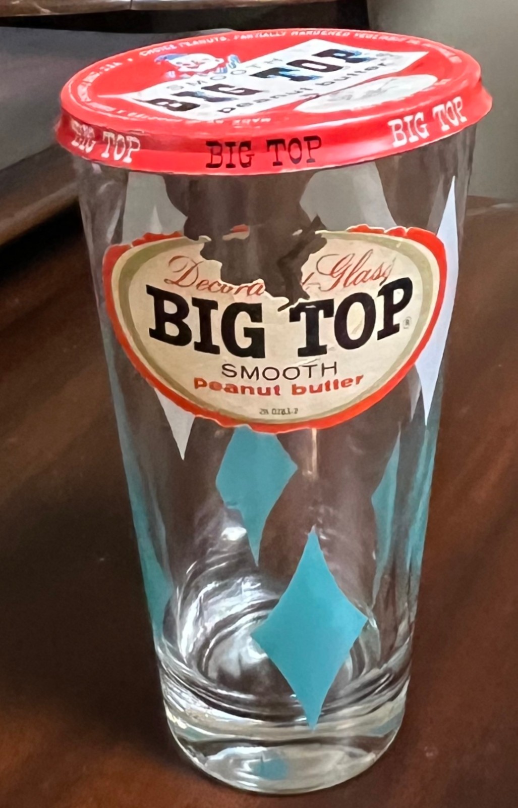 Vintage Decorative Glass Big Top Smooth Peanut Butter (1950\'s) Vintage Decorative Glass Big Top Smooth Peanut Butter (1950\'s)