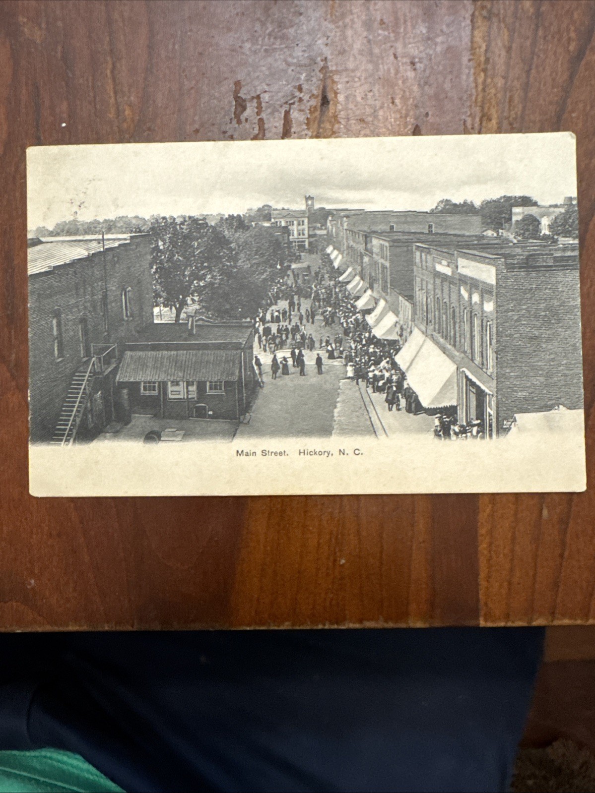 Postcard North Carolina Hickory Catawba County Posted Feb, 1907, Main Street