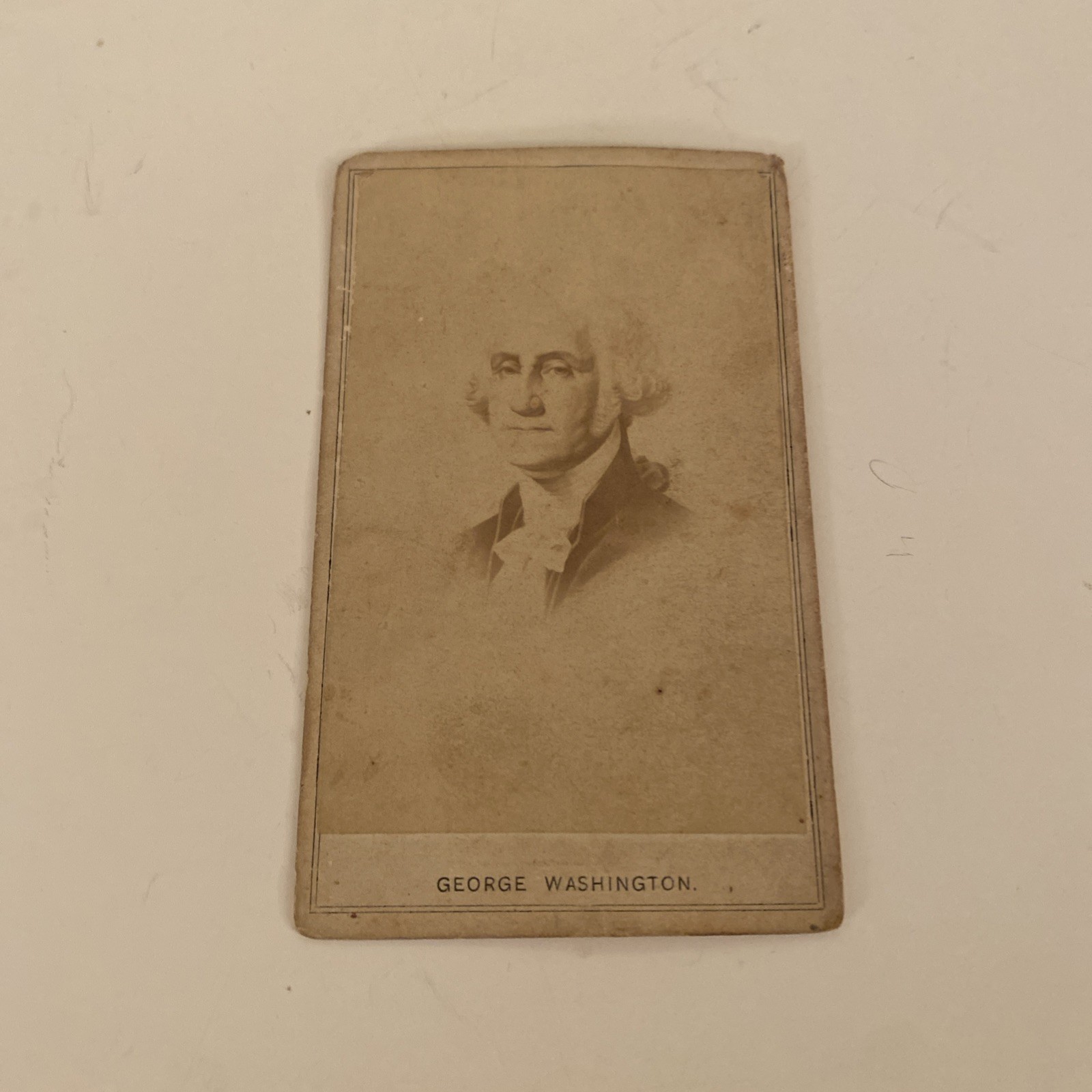 1800's CDV George Washington Photo Vintage First President American Hero 1800's CDV George Washington Photo Vintage First President American Hero