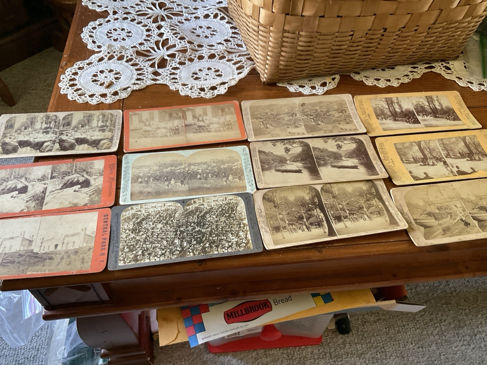 12 Old Stereoview Photographs - Underwood-Bierstadt-Others U.S. & European Views