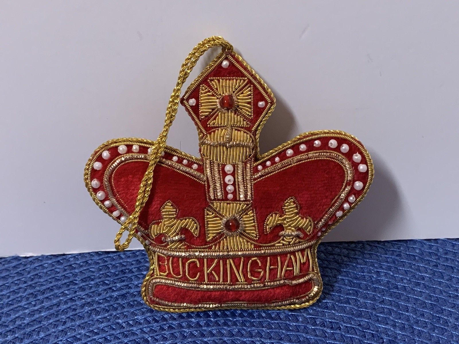 Vintage Royal Collection Buckingham Palace London Christmas Ornament Crown 4” Vintage Royal Collection Buckingham Palace London Christmas Ornament Crown 4”