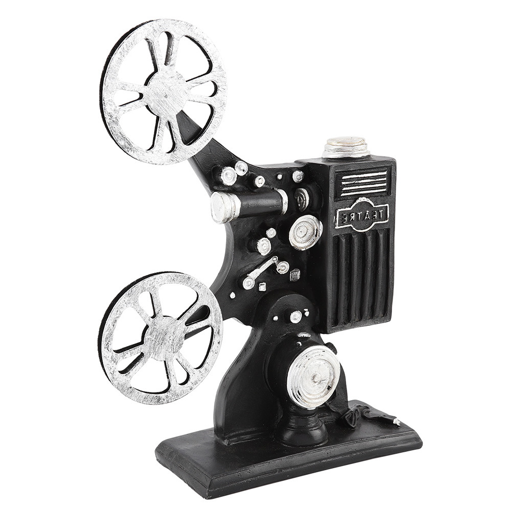 Vintage Resin Movie Film Projector Model Decorations For Home Decor EUY