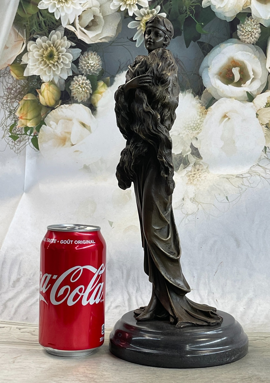Art Deco Original Jean Patoue French Artisan 1920 Style Temptress Bronze Figurin
