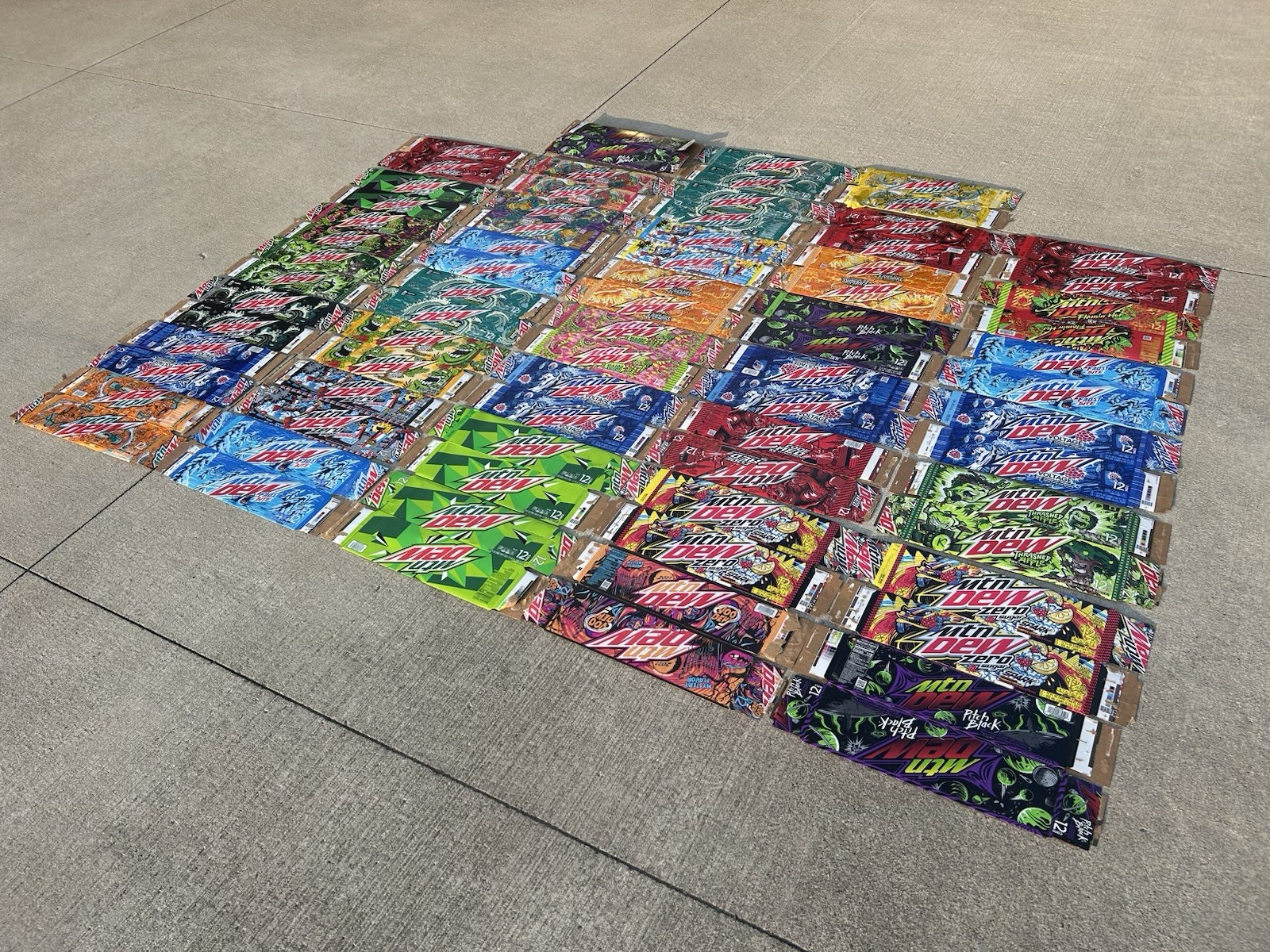 Mountain Dew 12 Pack Cardboard Collectables - Make An Offer Mountain Dew 12 Pack Cardboard Collectables - Make An Offer