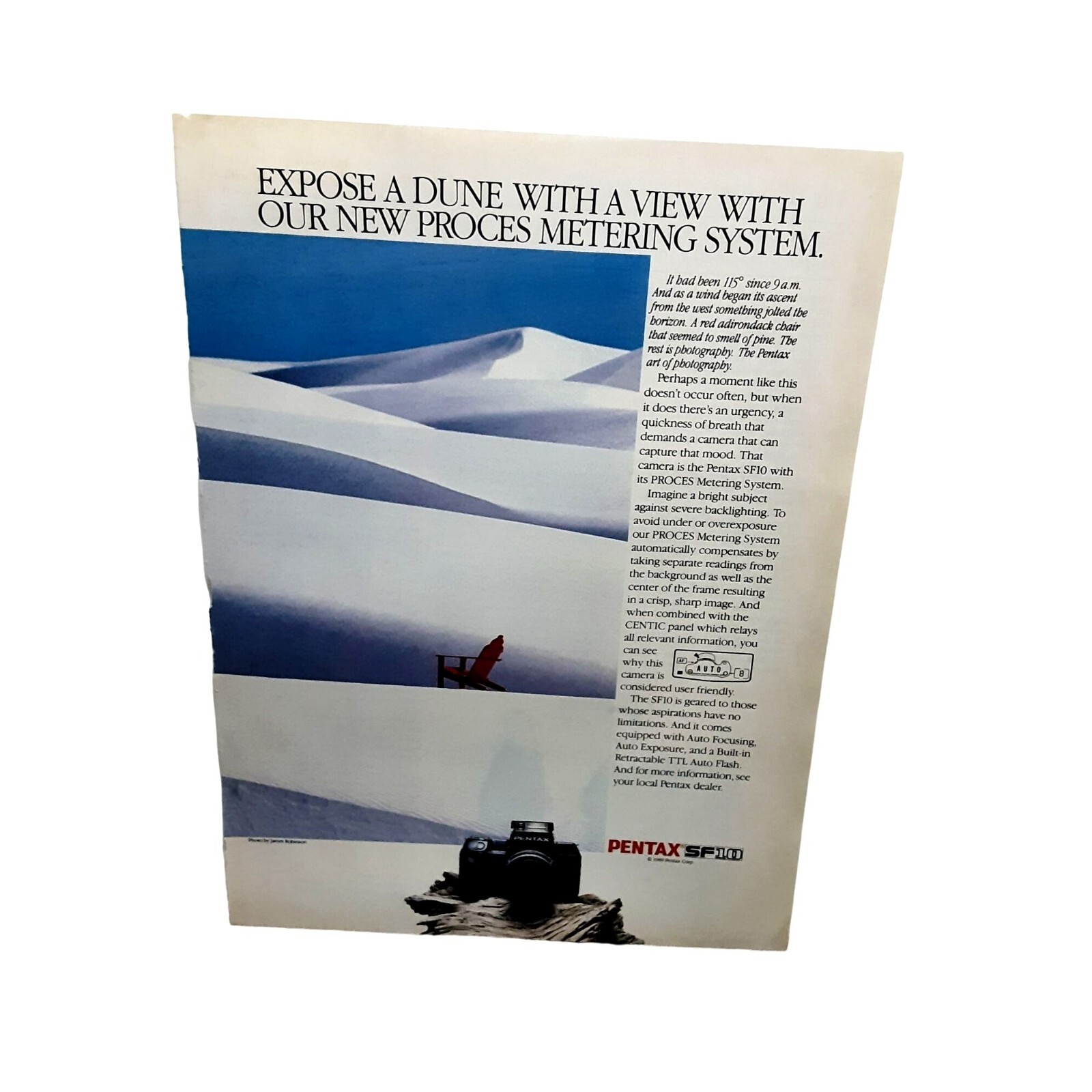 1990 Pentax SF10 Camera Original Print Ad vintage 90s 1990 Pentax SF10 Camera Original Print Ad vintage 90s