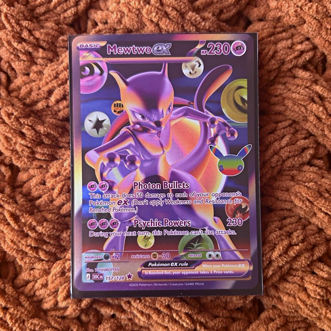 Pokémon TCG Mewtwo ex EX 157/128 Yoshirotten 2020 English Card Pokémon TCG Mewtwo ex EX 157/128 Yoshirotten 2020 English Card
