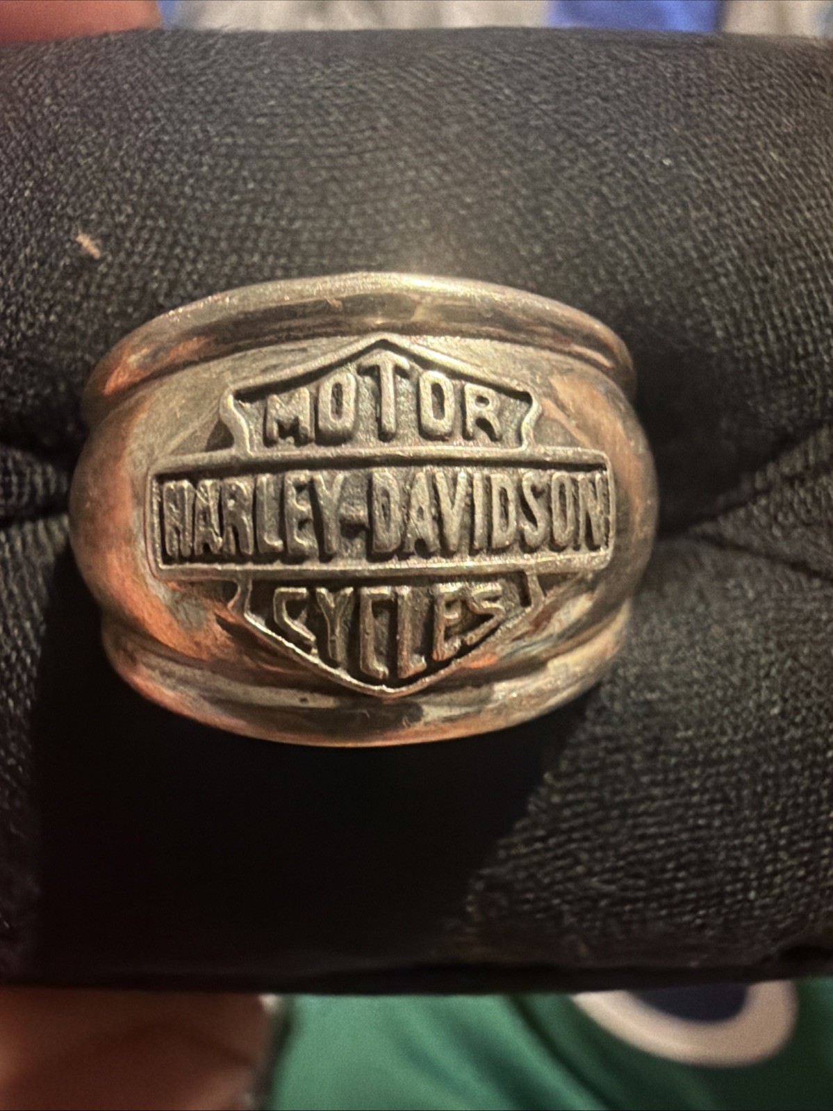 Harley Davidson 925 Sterling Silver Ring w/ Box Insert 