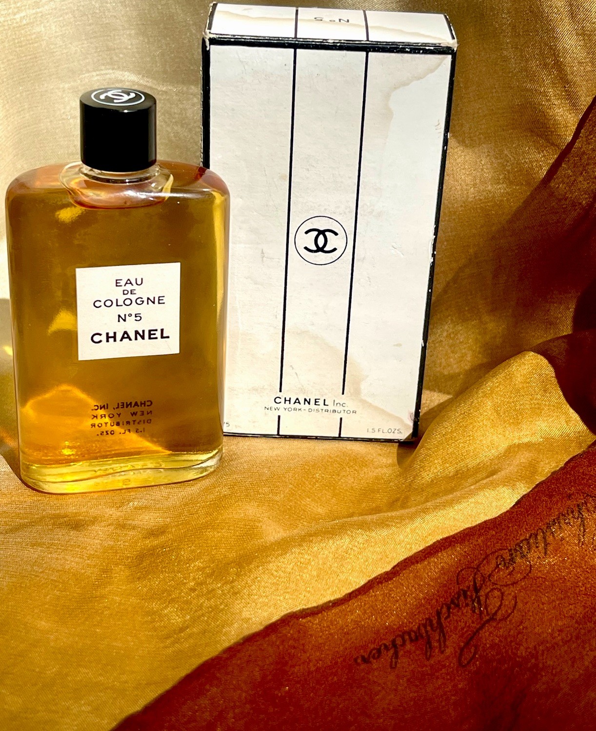 Extremely Rate Vtg 1950's CHANEL No 5 Eau de Cologne New York Distributor Splash