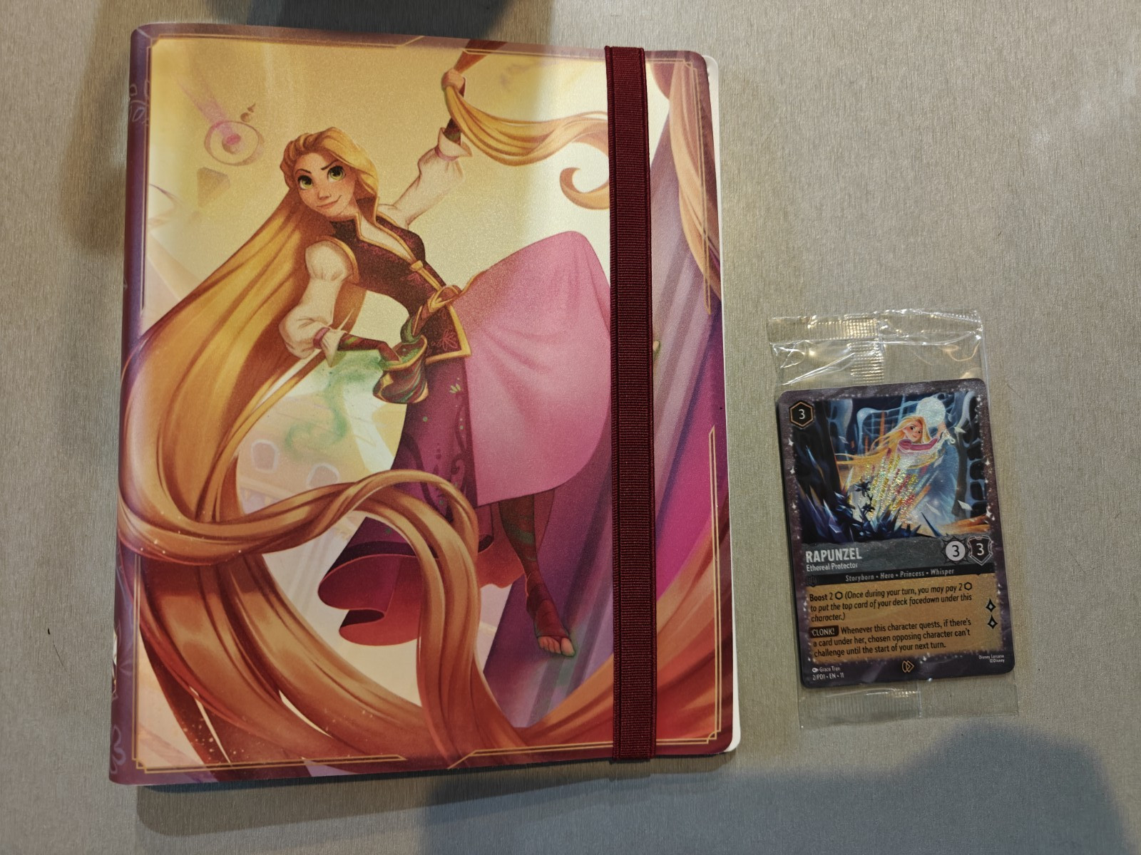 Open box Disney Lorcana Rapunzel Edition Collector's portfolio with PROMO CARD Open box Disney Lorcana Rapunzel Edition Collector's portfolio with PROMO CARD