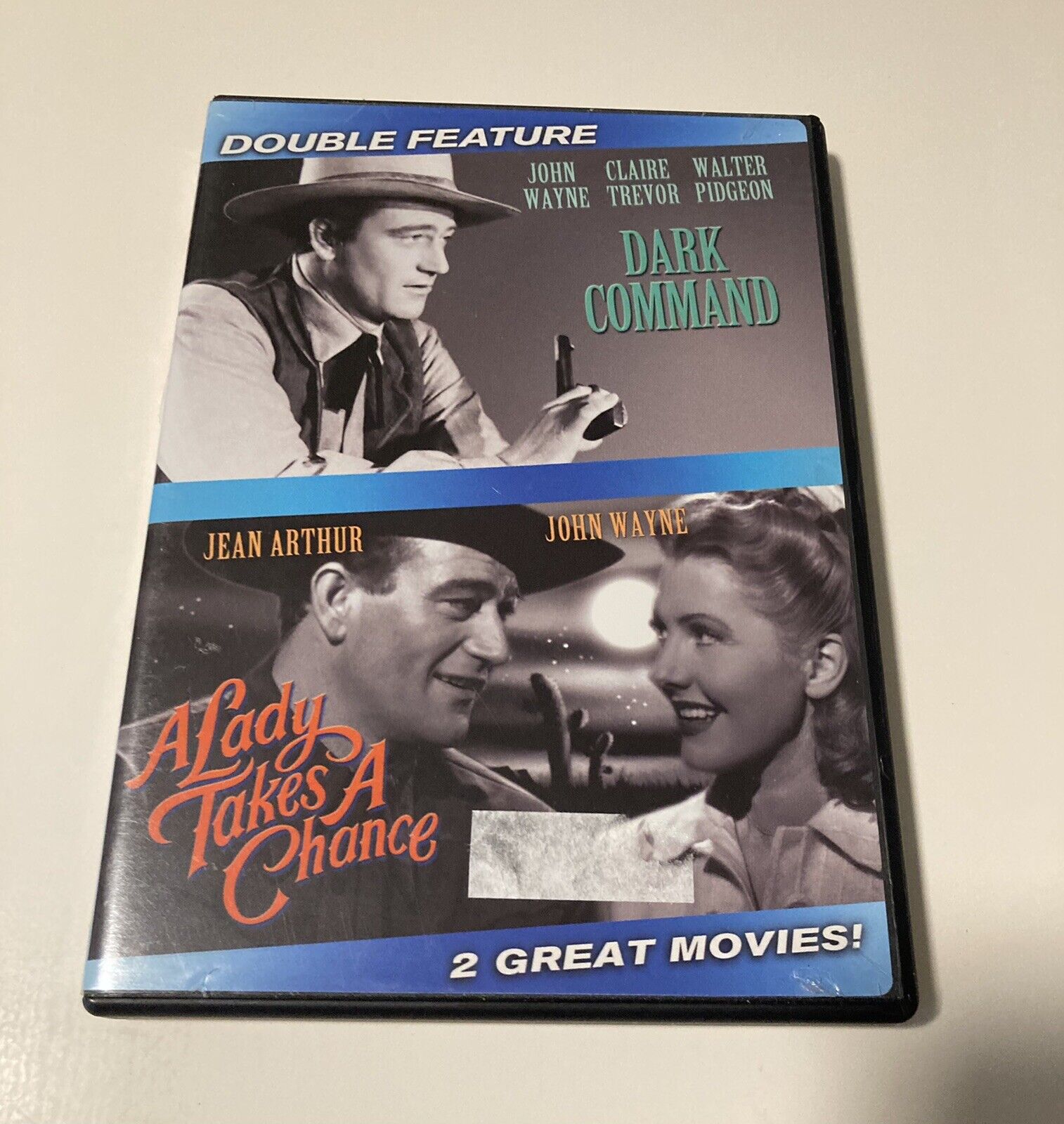 Dark Command/A Lady Takes a Chance DVD, 2007 John Wayne The Duke Vintage Movies