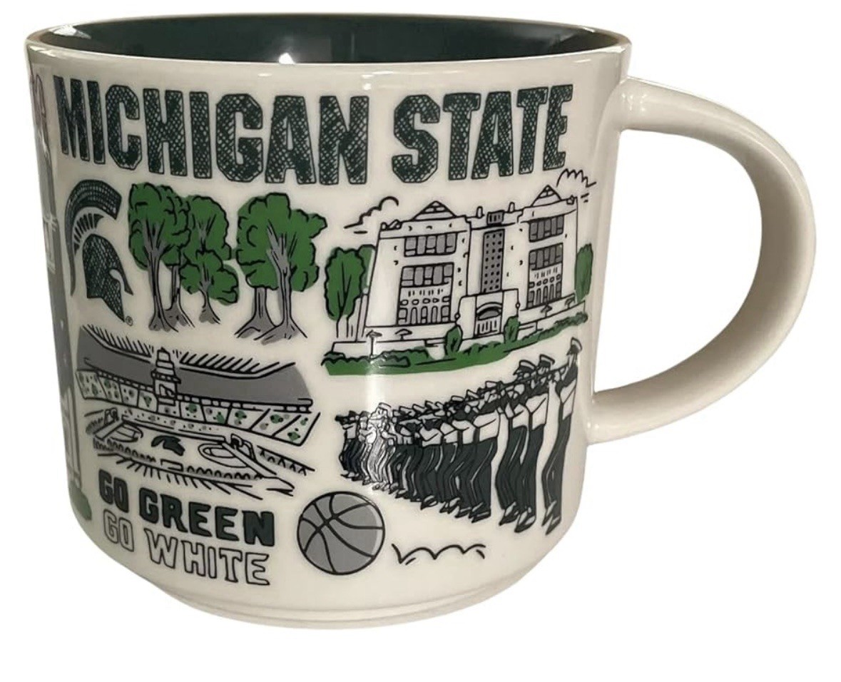 NIB Michigan State University Starbucks Been There Campus Collection Mug NIB Michigan State University Starbucks Been There Campus Collection Mug