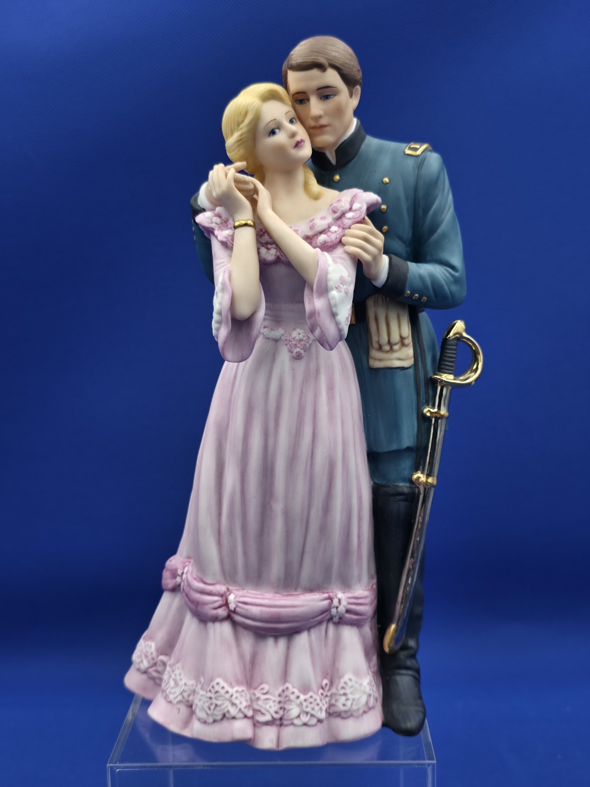 LENOX 1987 FAREWELL MY LOVE HAND PAINTED 24K PORCELAIN ROMANTIC FIGURE LENOX 1987 FAREWELL MY LOVE HAND PAINTED 24K PORCELAIN ROMANTIC FIGURE