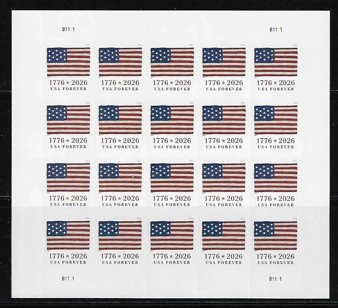 Mint 2026 U.S. 1776-2026 Flag Forever Stamps - MNH- 100 PCS TOTAL