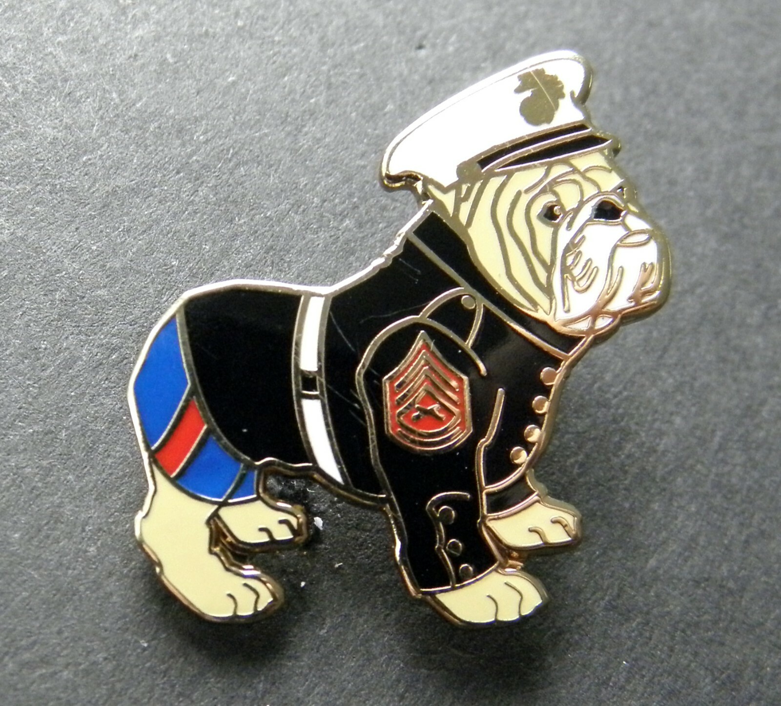 USMC MARINE CORPS BULLDOG CUTOUT LAPEL PIN BADGE 1 INCH US MARINES