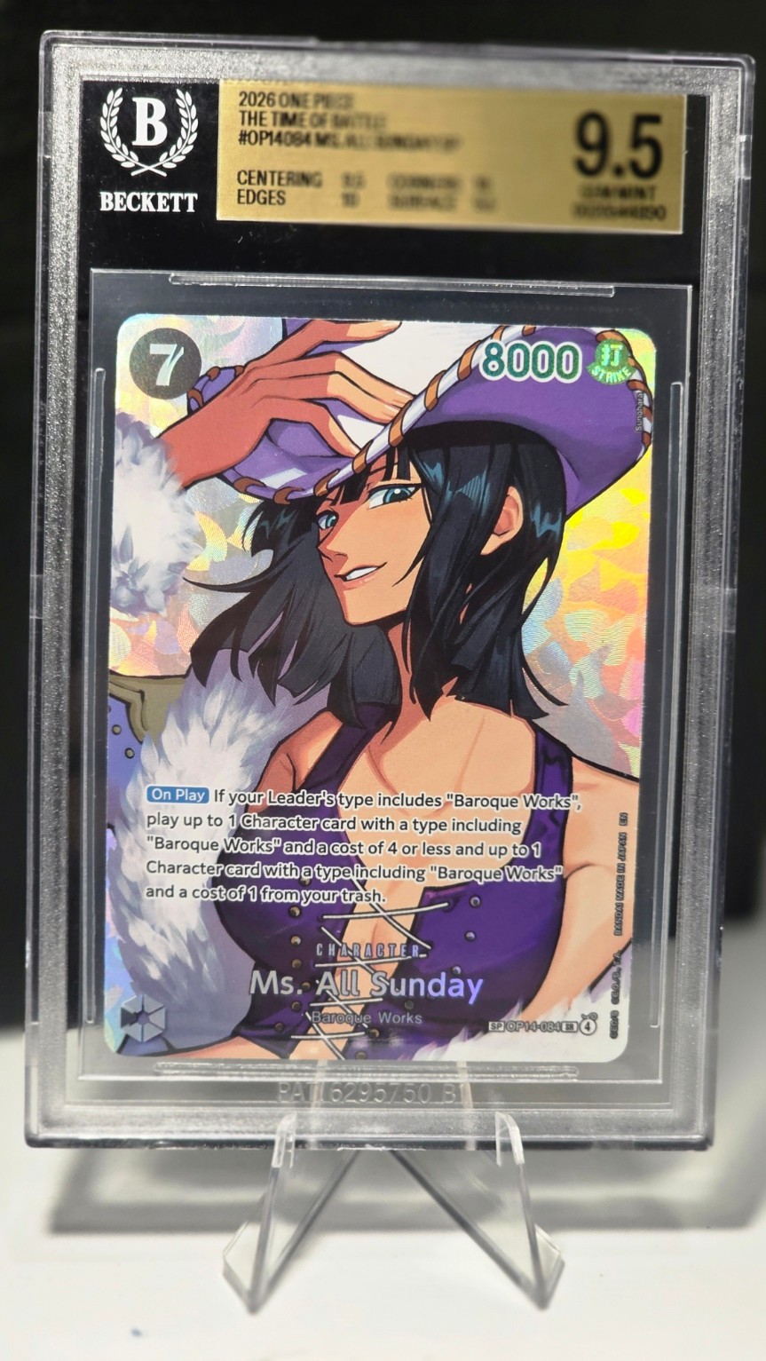 One Piece TCG - Ms. All Sunday SP OP14-084 OP16 - BGS 9.5 One Piece TCG - Ms. All Sunday SP OP14-084 OP16 - BGS 9.5